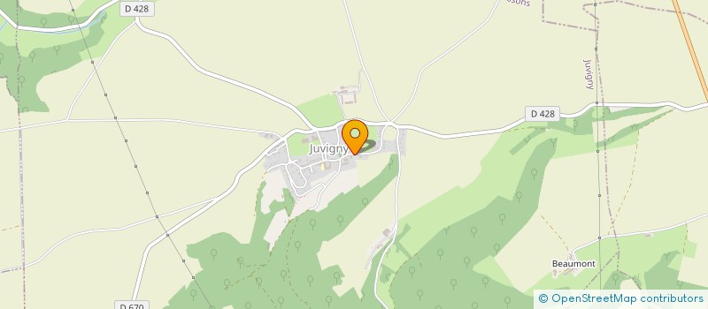 localisation de l'entreprise ANTOINE DE JUVIGNY  JUVIGNY