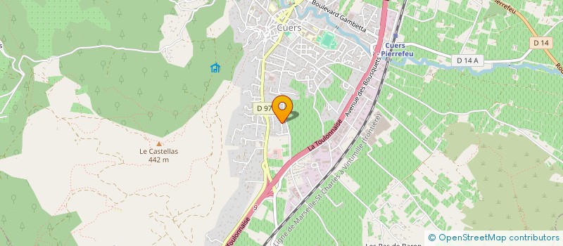 localisation de l'entreprise ANTOINE DE LA POTERIE  CUERS