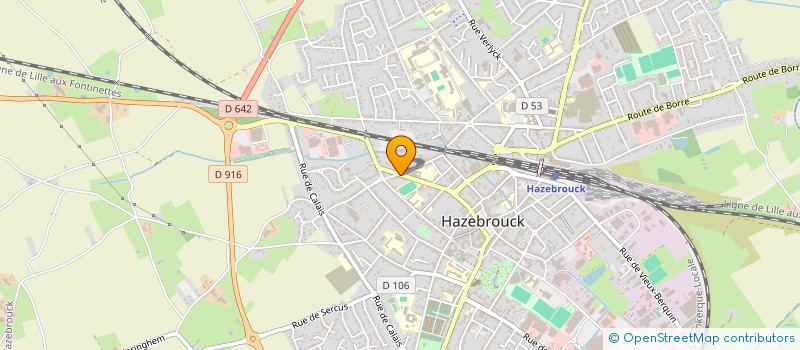 localisation de l'entreprise ANTOINE DEBEVRE PAYSAGE  HAZEBROUCK