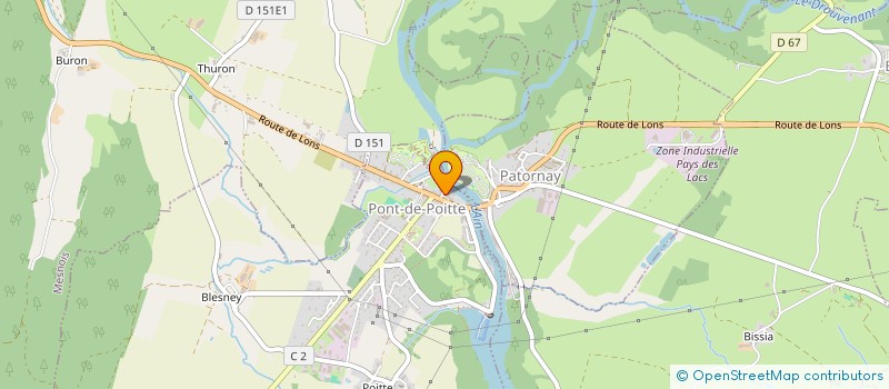 localisation de l'entreprise ANTOINE DEVAUX ARCHITECTE  PONT-DE-POITTE