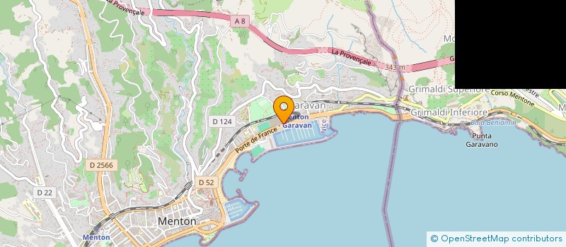 localisation de l'entreprise ANTOINE DSP à MENTON