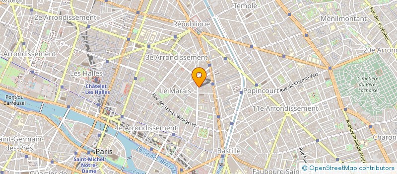 localisation de l'entreprise ANTOINE ECHAFAUDAGES à PARIS