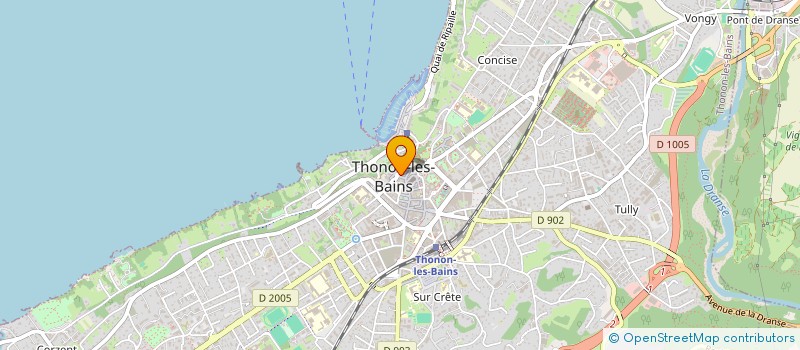 localisation de l'entreprise ANTOINE ET MELANIE COUSIN à THONON-LES-BAINS