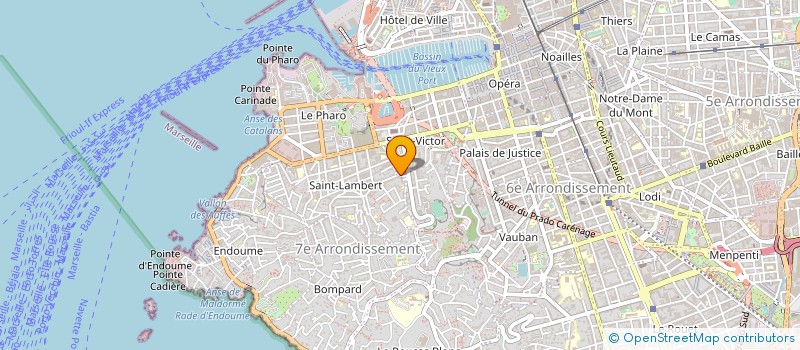 localisation de l'entreprise ANTOINE FERMETURES à MARSEILLE