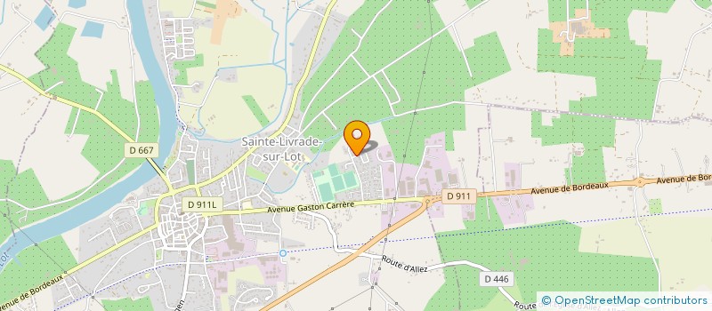 localisation de l'entreprise ANTOINE FRERES à SAINTE-LIVRADE-SUR-LOT