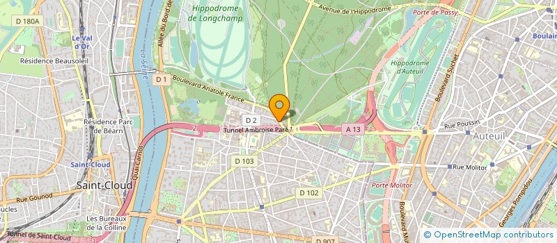 localisation de l'entreprise ANTOINE FREY SAS à BOULOGNE-BILLANCOURT