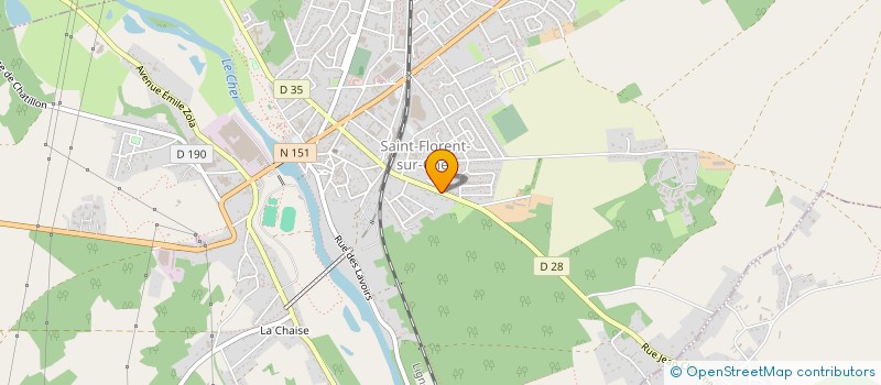 localisation de l'entreprise ANTOINE GALLAIS COURTAGE ENERJ  SAINT-FLORENT-SUR-CHER