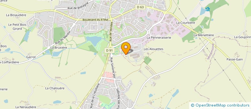 localisation de l'entreprise ANTOINE GAUTRON DEPANNAGE ELECTROMENAGER à SEVREMOINE