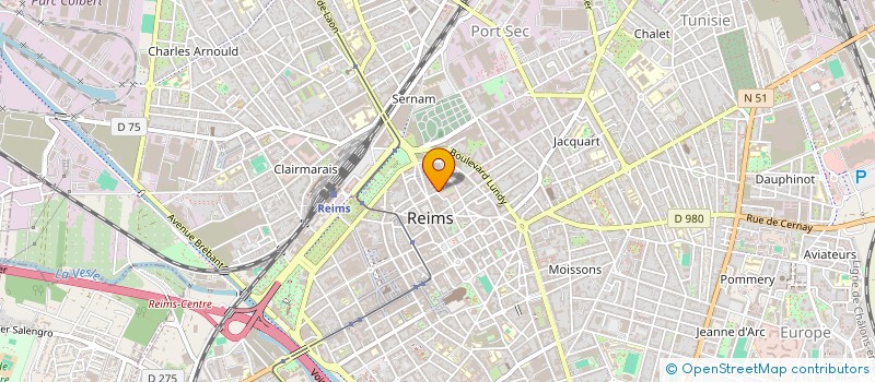 localisation de l'entreprise ANTOINE HAUTEVILLE  REIMS