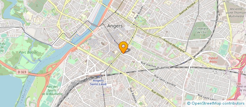 localisation de l'entreprise ANTOINE IMMOBILIER à ANGERS