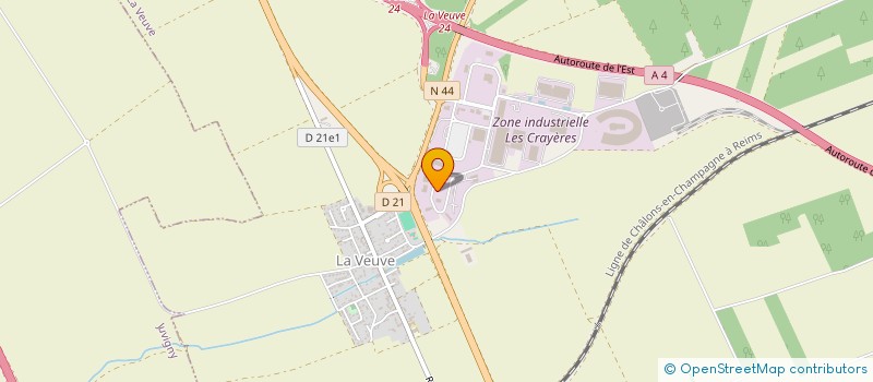 localisation de l'entreprise ANTOINE INVEST  LA VEUVE