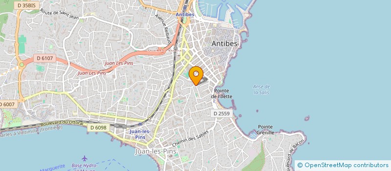 localisation de l'entreprise ANTOINE INVEST à ANTIBES