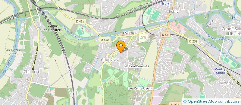 localisation de l'entreprise ANTOINE INVEST  COUPVRAY