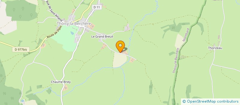 localisation de l'entreprise ANTOINE LEGUY  THOISY-LA-BERCHERE