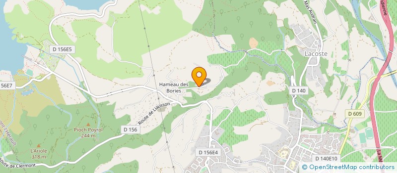 localisation de l'entreprise ANTOINE M. TP  CLERMONT-L'HERAULT