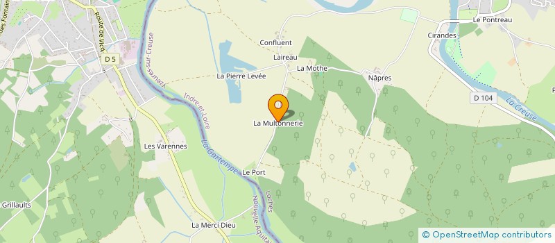 localisation de l'entreprise ANTOINE MOREAU  YZEURES-SUR-CREUSE