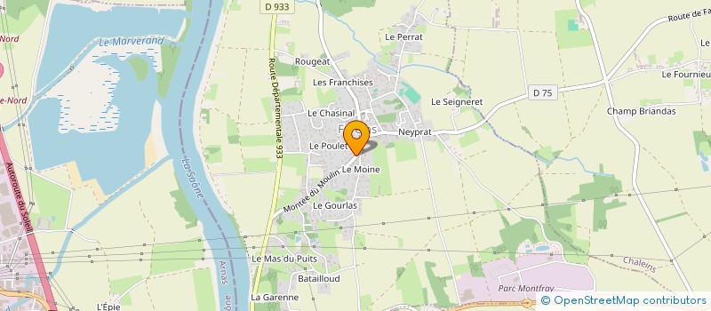 localisation de l'entreprise ANTOINE NAMY AGNEAU FARINOIS (ANAF)  SAINT-TRIVIER-SUR-MOIGNANS