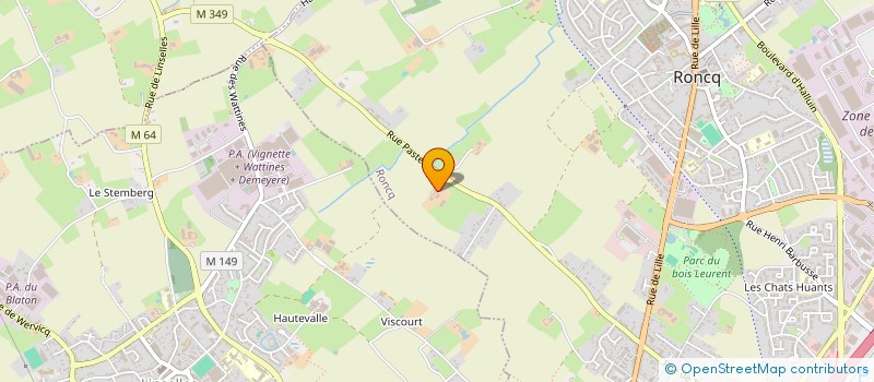 localisation de l'entreprise ANTOINE NICOLAS ET FLORINE à RONCQ