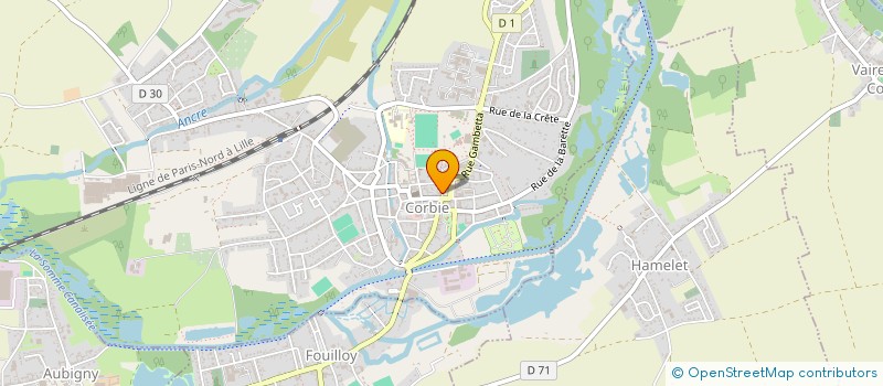 localisation de l'entreprise ANTOINE OPTIQUE à CORBIE