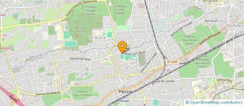 localisation de l'entreprise ANTOINE OUTREQUIN CHARPENTE COUVERTURE  PESSAC