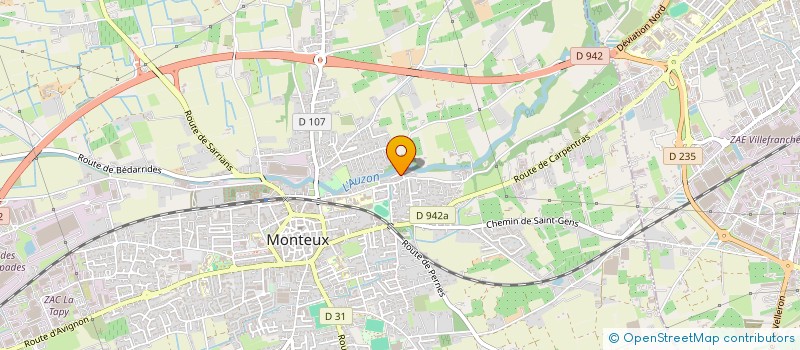 localisation de l'entreprise ANTOINE PEINTURE  MONTEUX