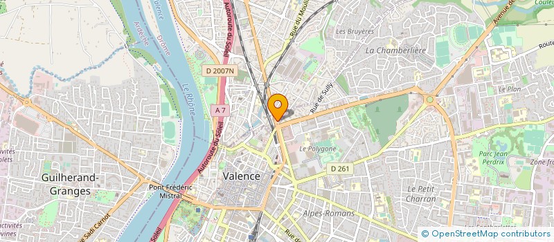 localisation de l'entreprise ANTOINE PEROT ET CATHERINE LABERTRANDIE, NOTAIRES ASSOCIES  BOURG-LES-VALENCE