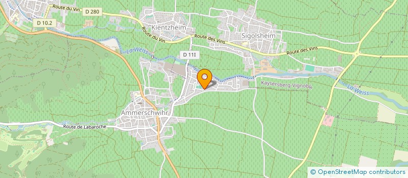 localisation de l'entreprise ANTOINE-PILLOT  AMMERSCHWIHR