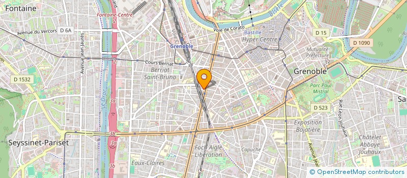 localisation de l'entreprise ANTOINE PRADELS à GRENOBLE