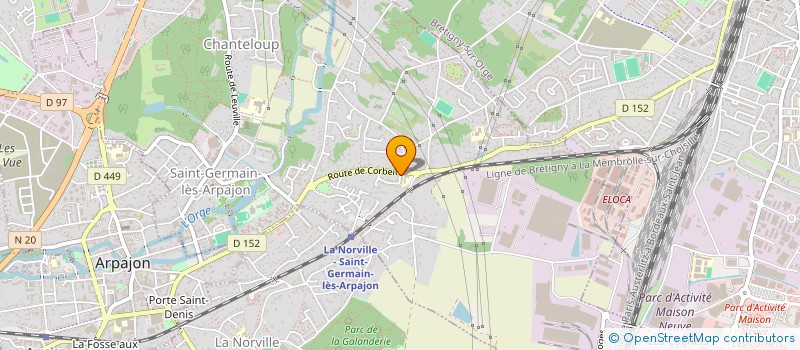 localisation de l'entreprise ANTOINE PRIMEURS  SAINT-GERMAIN-LES-ARPAJON