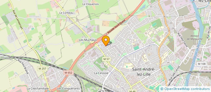 localisation de l'entreprise ANTOINE SANCHEZ INVESTISSEMENT GROUP  SAINT-ANDRE-LEZ-LILLE