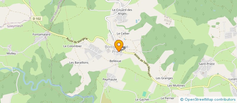 localisation de l'entreprise ANTOINE TIXERONT  BOISSET-SAINT-PRIEST