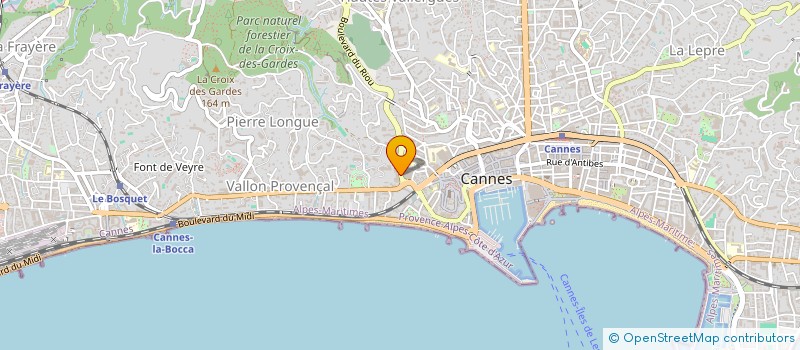 localisation de l'entreprise ANTOINETTE à CANNES