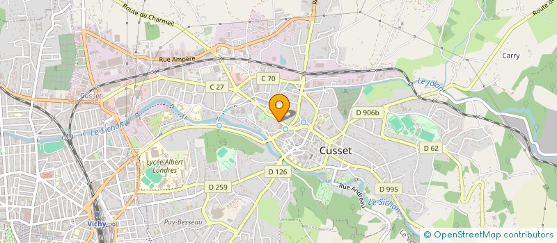 localisation de l'entreprise ANTOINETTE à CUSSET