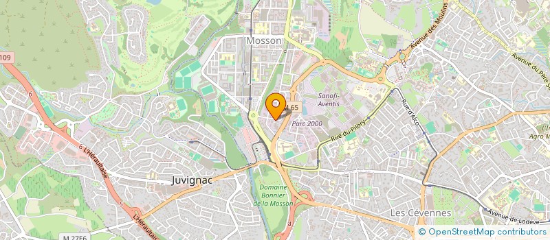 localisation de l'entreprise ANTOLIA à MONTPELLIER