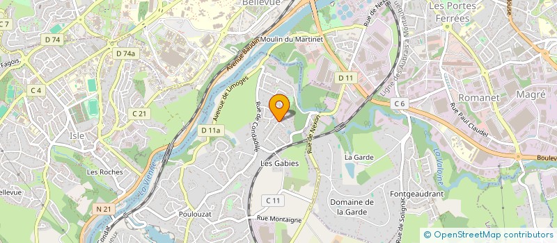 localisation de l'entreprise ANTOLIE  CONDAT-SUR-VIENNE