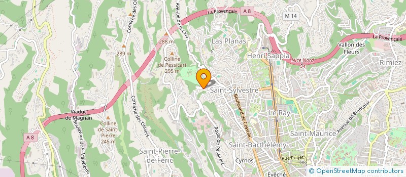 localisation de l'entreprise ANTOLINA à NICE