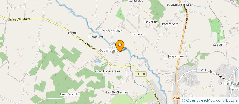 localisation de l'entreprise ANTOM à ROUMAGNE