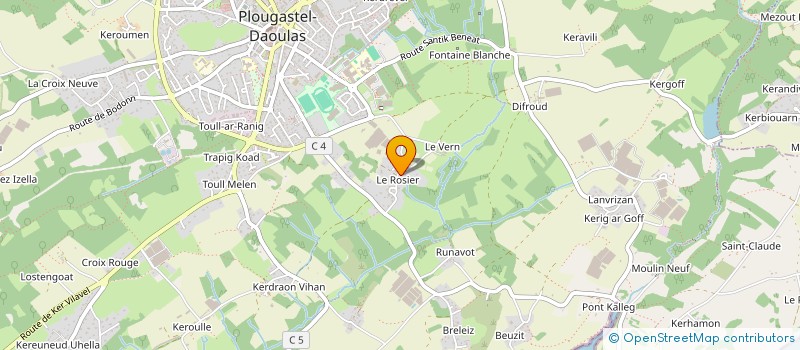 localisation de l'entreprise ANTON  PLOUGASTEL-DAOULAS