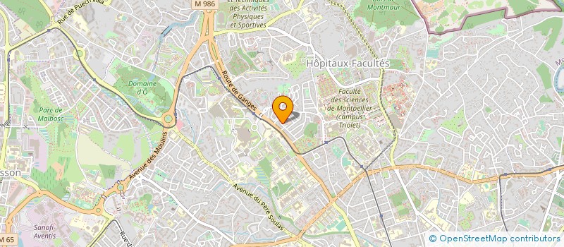localisation de l'entreprise ANTON G ET ROGER C à MONTPELLIER