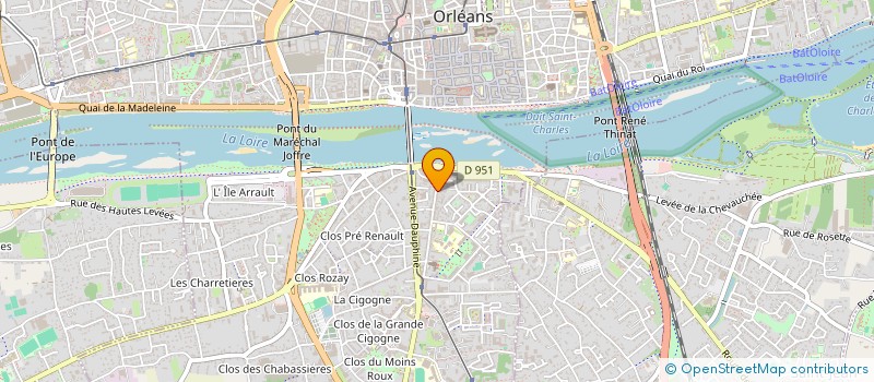 localisation de l'entreprise ANTONAC à ORLEANS