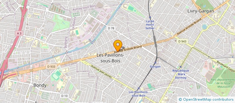 localisation de l'entreprise ANTONACCI CONSEIL  LES PAVILLONS-SOUS-BOIS