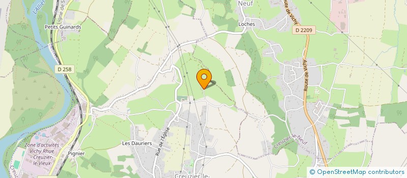 localisation de l'entreprise ANTONELS  CREUZIER-LE-VIEUX