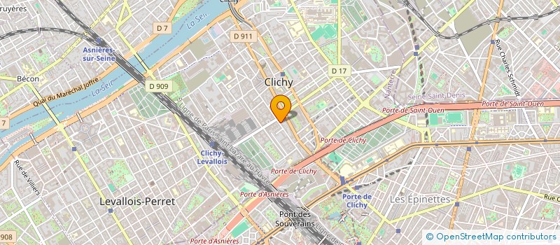 localisation de l'entreprise ANTONIA à CLICHY