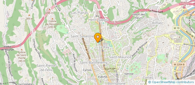 localisation de l'entreprise ANTONIN HEBBEN RECRUTEMENT à NICE
