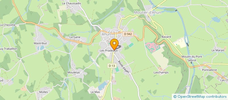localisation de l'entreprise ANTONIN LAFONT  AHUN