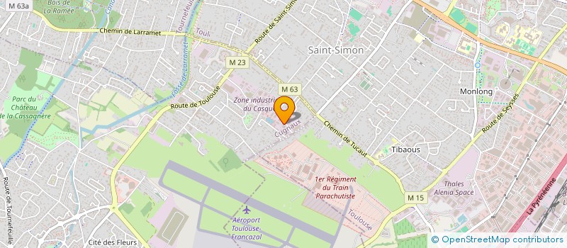 localisation de l'entreprise ANTONIN MIDI PYRENEES à CUGNAUX