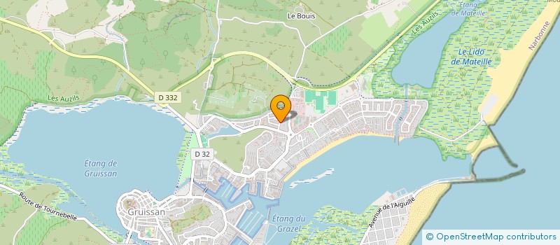 localisation de l'entreprise ANTONINI  GRUISSAN