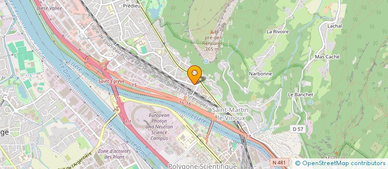 localisation de l'entreprise ANTONIO CORREIA DA CRUZ ELECTRICITE GENERALE  SAINT-MARTIN-LE-VINOUX