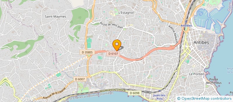 localisation de l'entreprise ANTONIUS HOLDING  ANTIBES