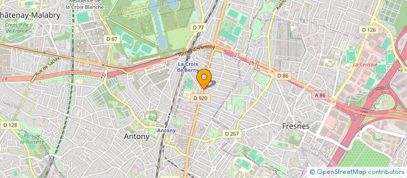 localisation de l'entreprise ANTONY à ANTONY